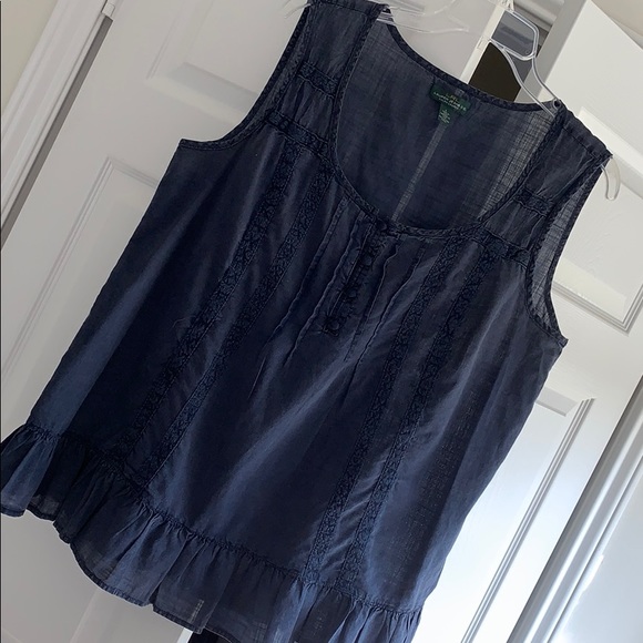 Ralph Lauren sleeveless soft cotton top - Picture 6 of 8